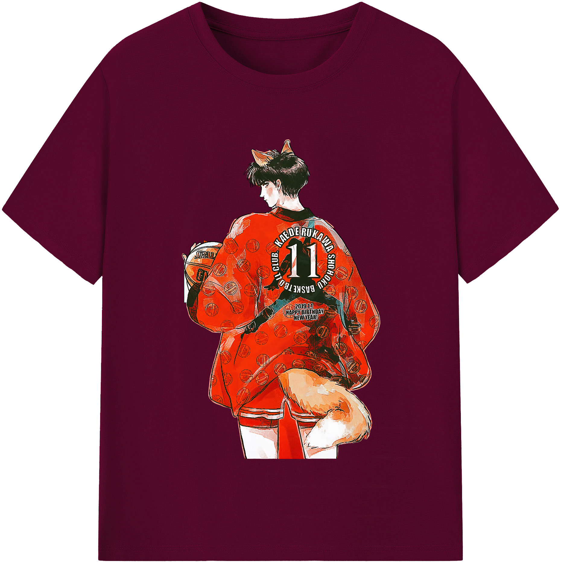 （画像用） SLAM DUNK／スラムダンク レディースカジュアルプリントTシャツ（綿100％）